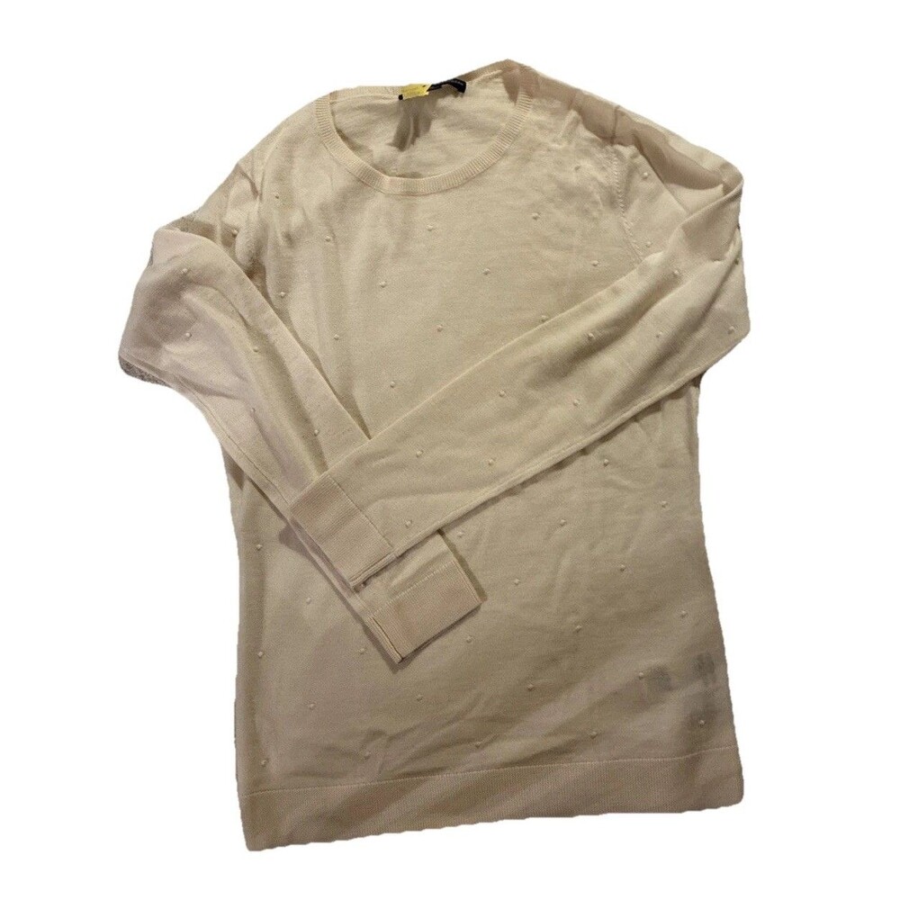 Brooks Brothers Women’s Merino Wool Crewneck Sweater Butter Yellow Medium